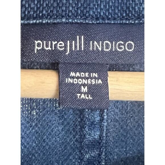 Pure J Jill Indigo Lagenlook Oversized  Dress Womens M Tencel Lyocell.       O - Picture 4 of 6